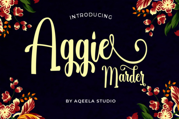 Aggie Marder Script: A Modern Typeface for Elegant Branding