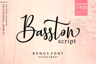 Basston Script Font for Handmade Makers