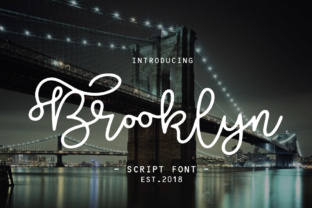 Brooklyn Script Font for Makers
