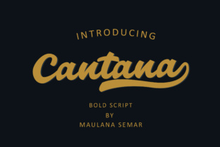 Cantana Script: The Bold Typeface for Crafters