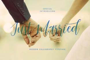 Just Married Script Font for Marketers