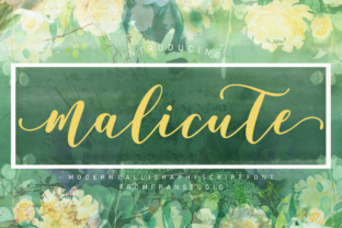 Malicute Script Font for Crafters