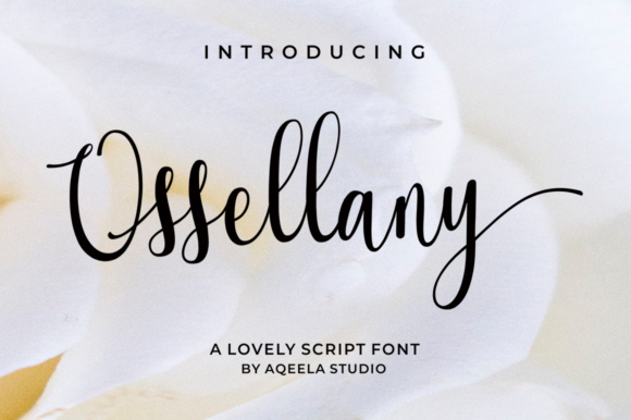 Ossellany Script: A Modern Typeface for Editorial Design