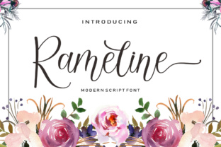 Rameline Script Font for Makers