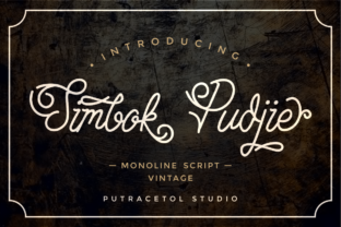 Simbok Pudjie Script: A Vintage Typeface for Modern Editors