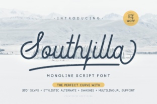 Southfilla Script: A Monoline Typeface for Modern Branding